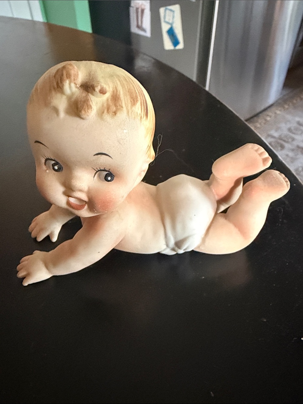 Vintage Napco N3149 Bisque Piano Baby Figurine Japan